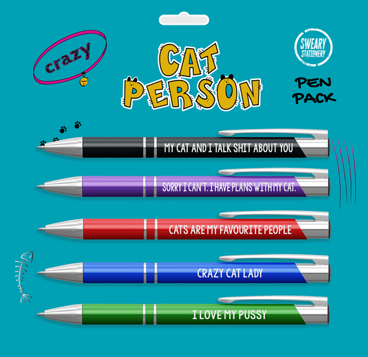 Disrupted Industries - Crazy Cat Person Pen Pack