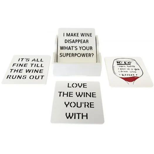 Coasters - Wine Set of 4