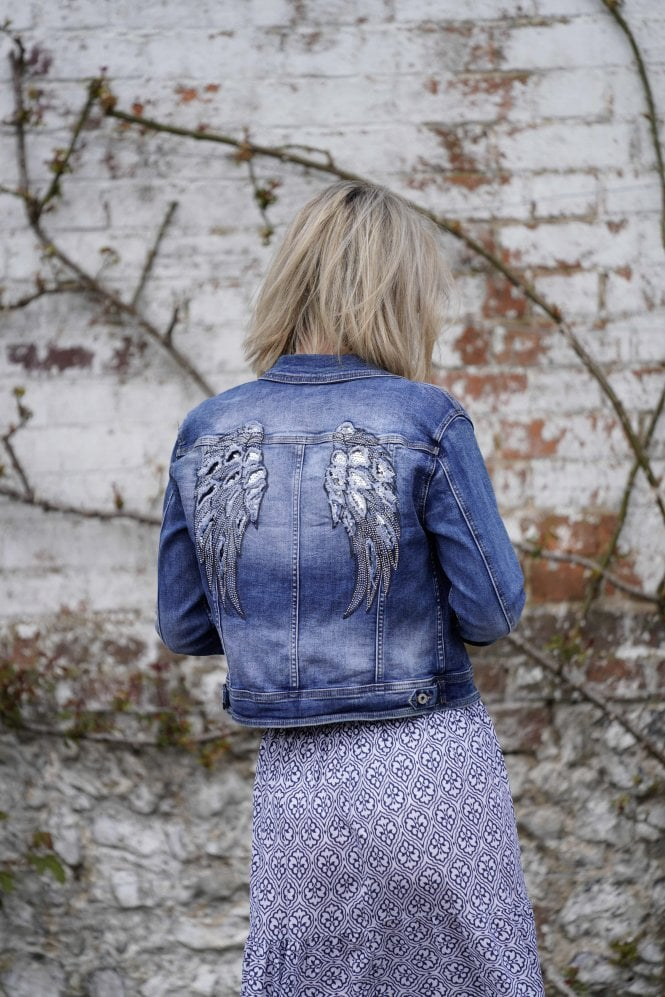 Elizabeth Scott Bonita Boutique - Angel Wings Denim Jacket