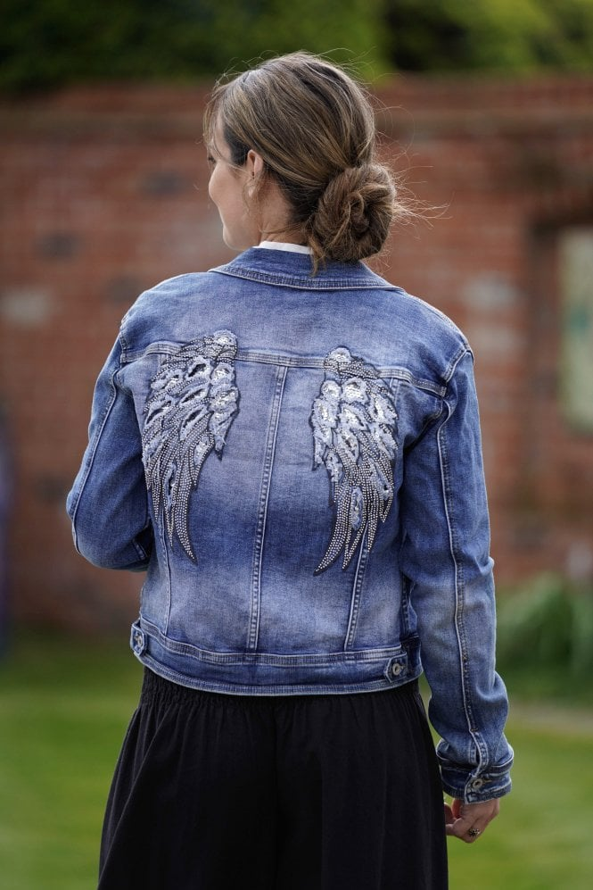 Elizabeth Scott Bonita Boutique - Angel Wings Denim Jacket