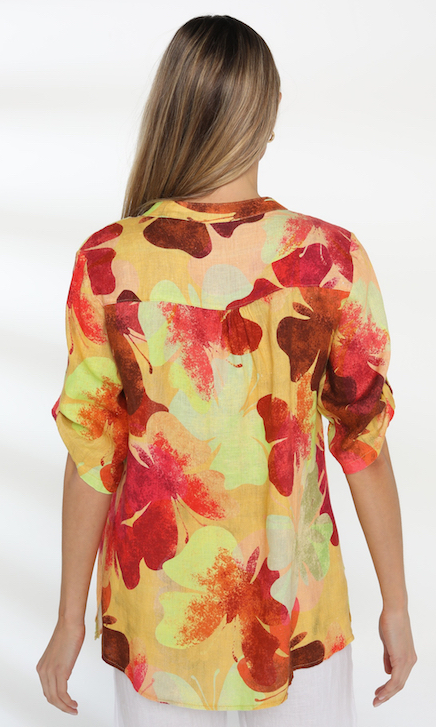 Elizabeth Scott Made In Italy - Butterfly Digital Print Top