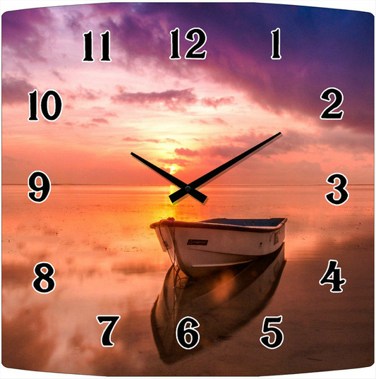 Wall Clock - Sunset Beach 30cm