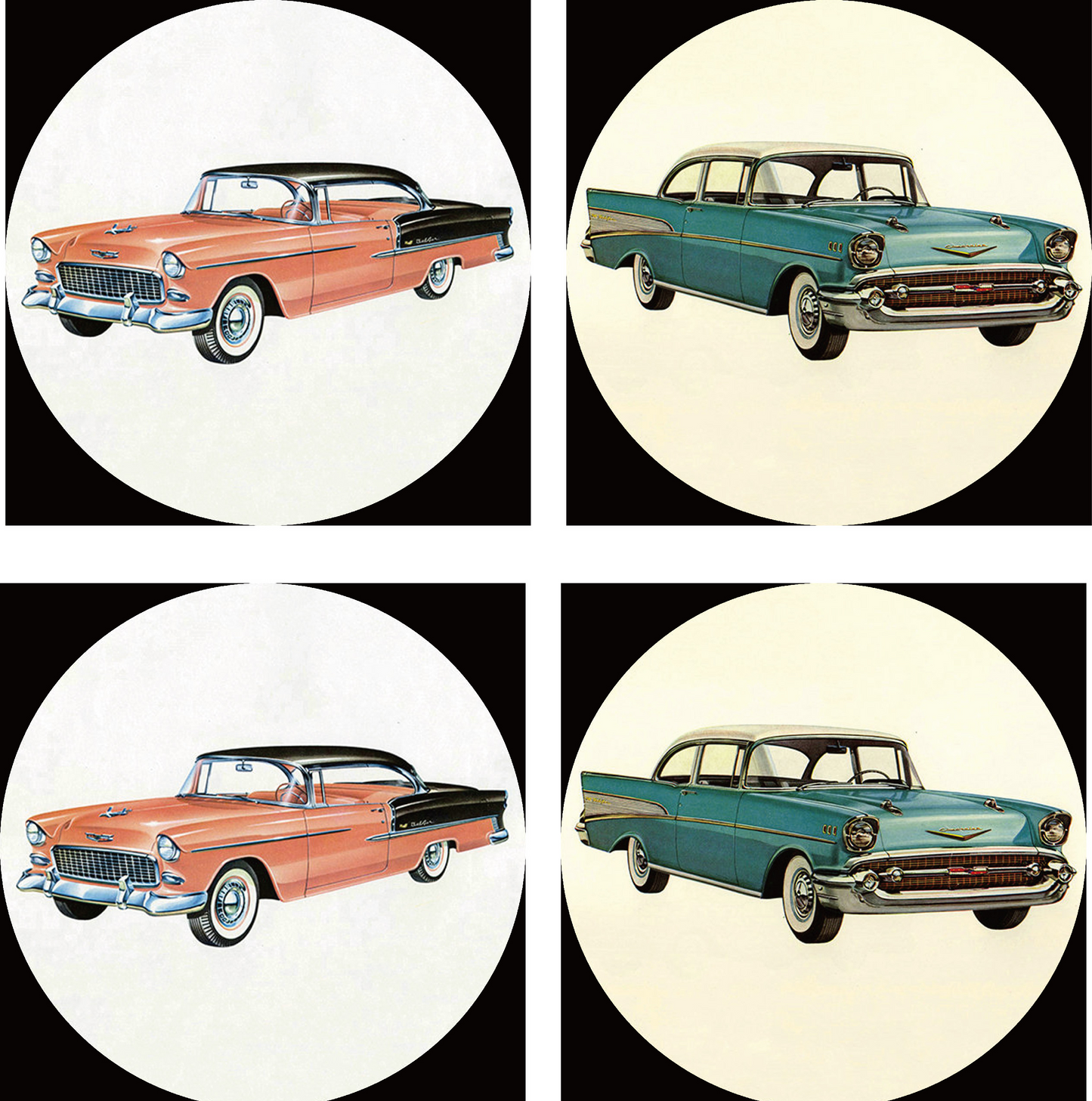 GET POSH - Coasters - Retro Cars