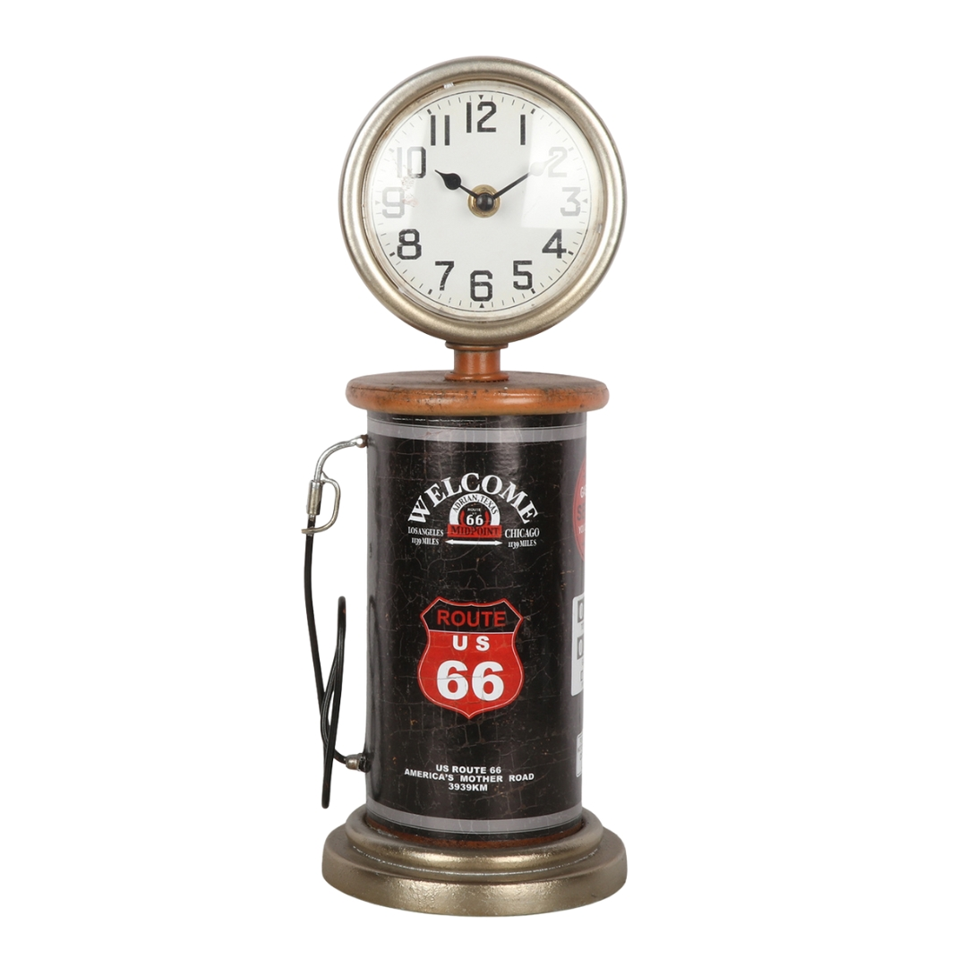 Clock - Metal Bowser Route 66