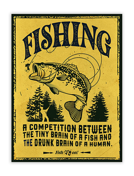 GET POSH - Signs - Fishing 30x40cm