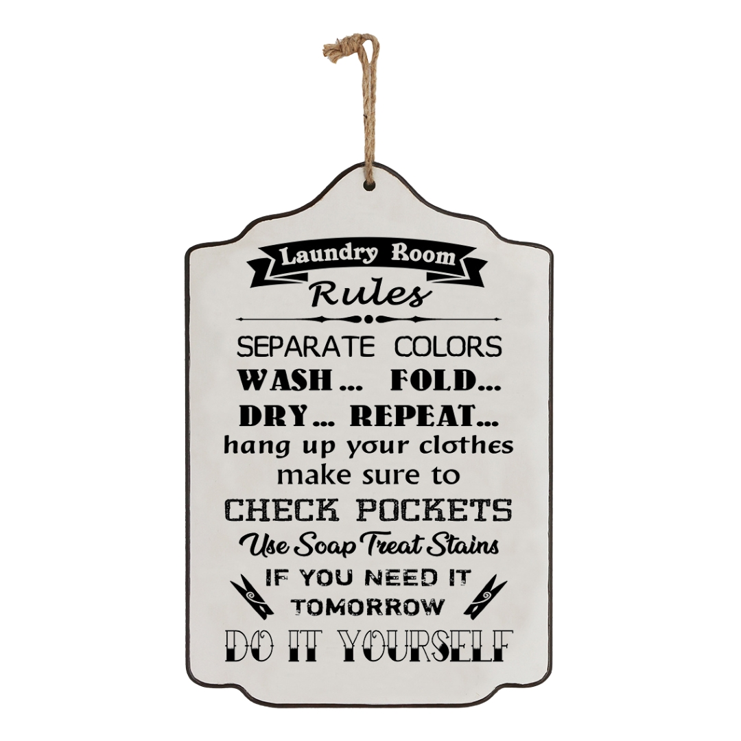 Signs - Laundry Room Rules