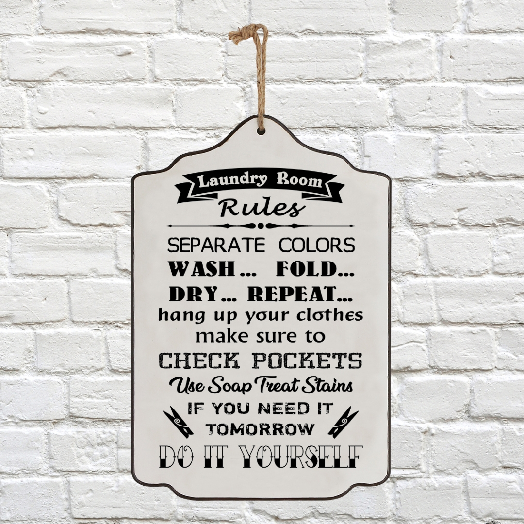 Signs - Laundry Room Rules – Beach 'n Bach Decor