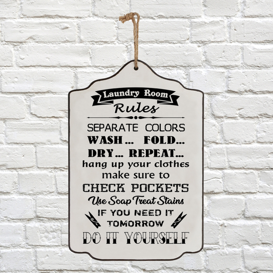 Signs - Laundry Room Rules