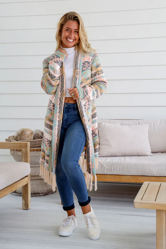 Cardigan - Multi Wanderer Long