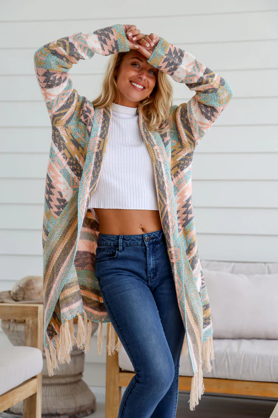 Cardigan - Multi Wanderer Long