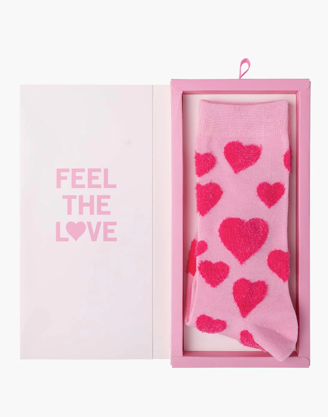 Socks Ladies - Feel the Love Bamboo Sock Card - Pink W2-8