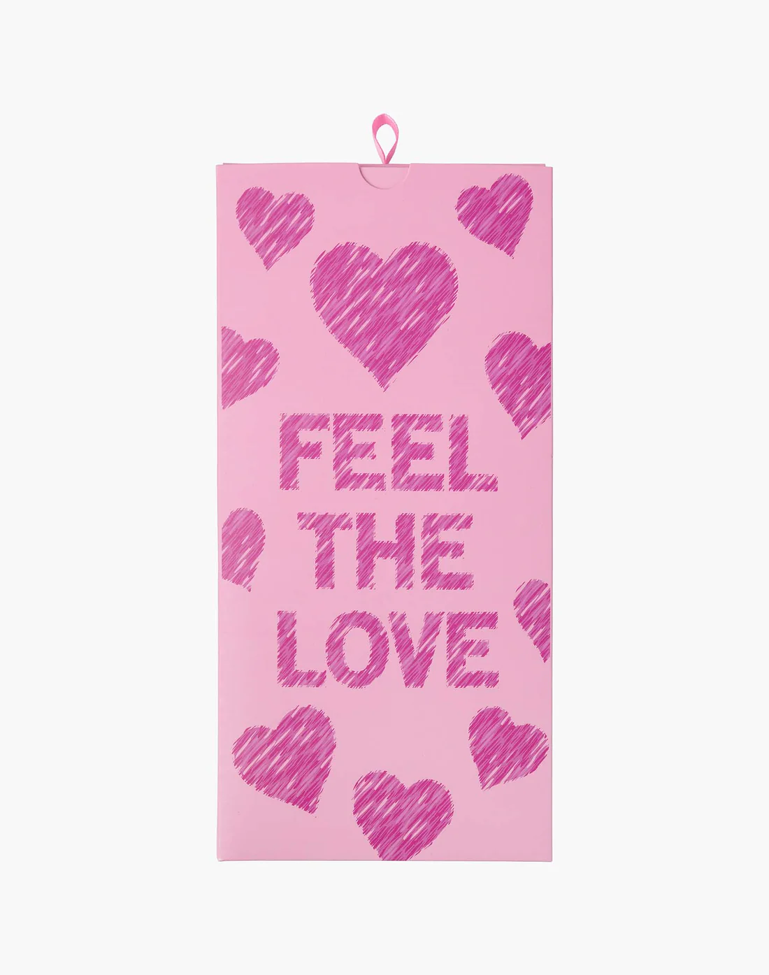 Socks Ladies - Feel the Love Bamboo Sock Card - Pink W2-8