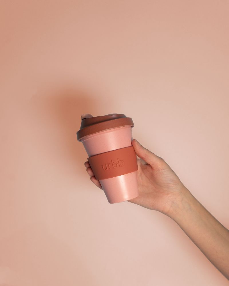 Porter & Green - Terra + Peach Urbb Biodegradable Bamboo Coffee Cup