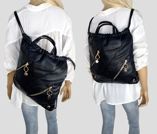 Italian Leather Handbag/Backpack