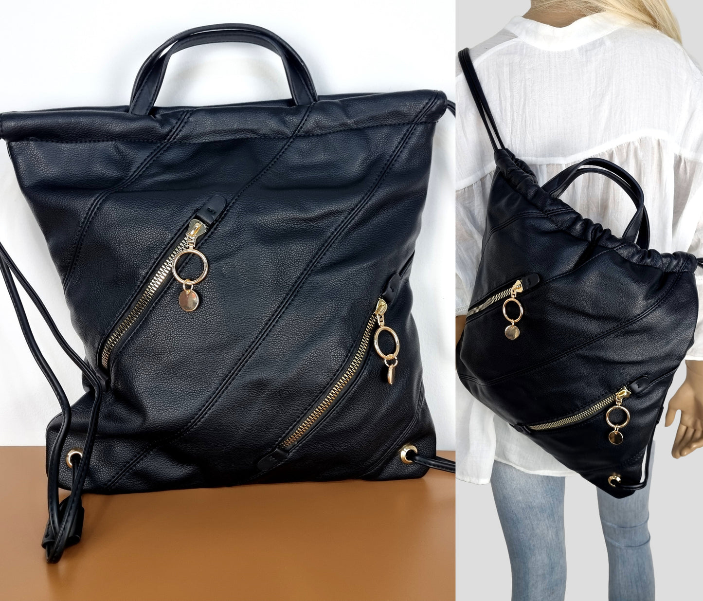 Italian Leather Handbag/Backpack