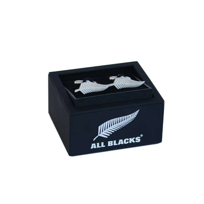 All Blacks Official Merchandise - Silver Fern Cufflinks