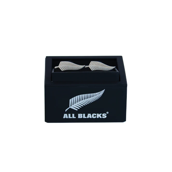 All Blacks Official Merchandise - Silver Fern Cufflinks