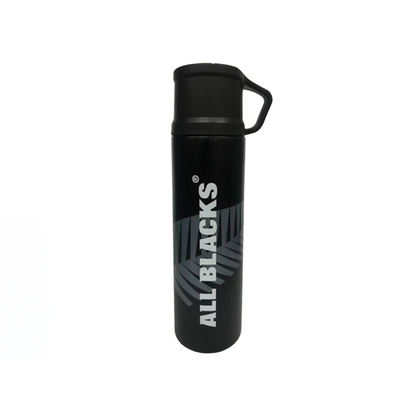 All Blacks Official Merchandise -  Classic Black Travel Thermos With Handle