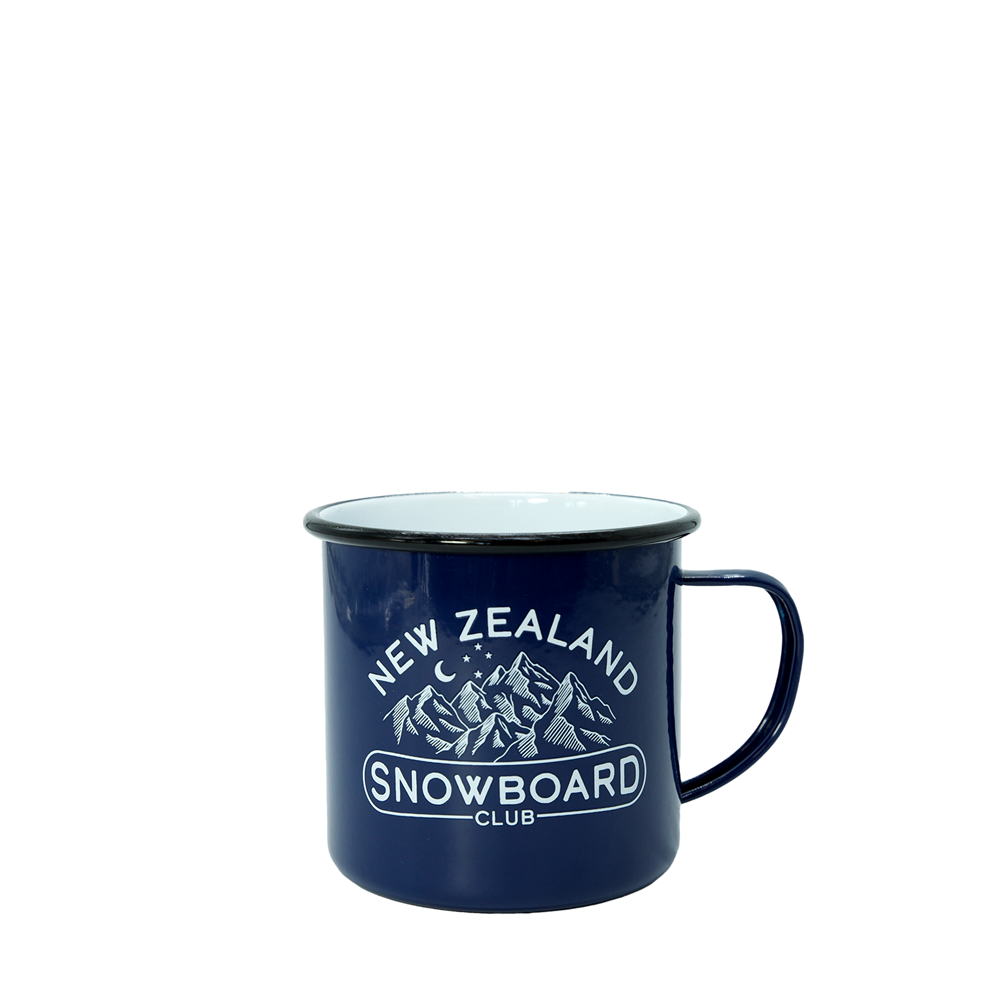 Mugs - Moana Road Enamel Mug - Snowboard Club