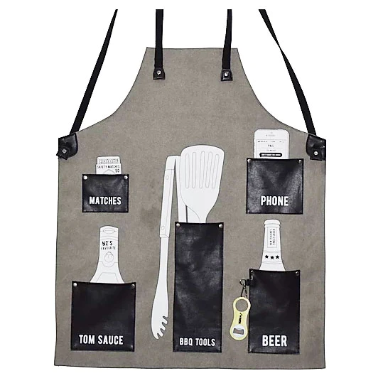 Moana Road BBQ Apron - Black