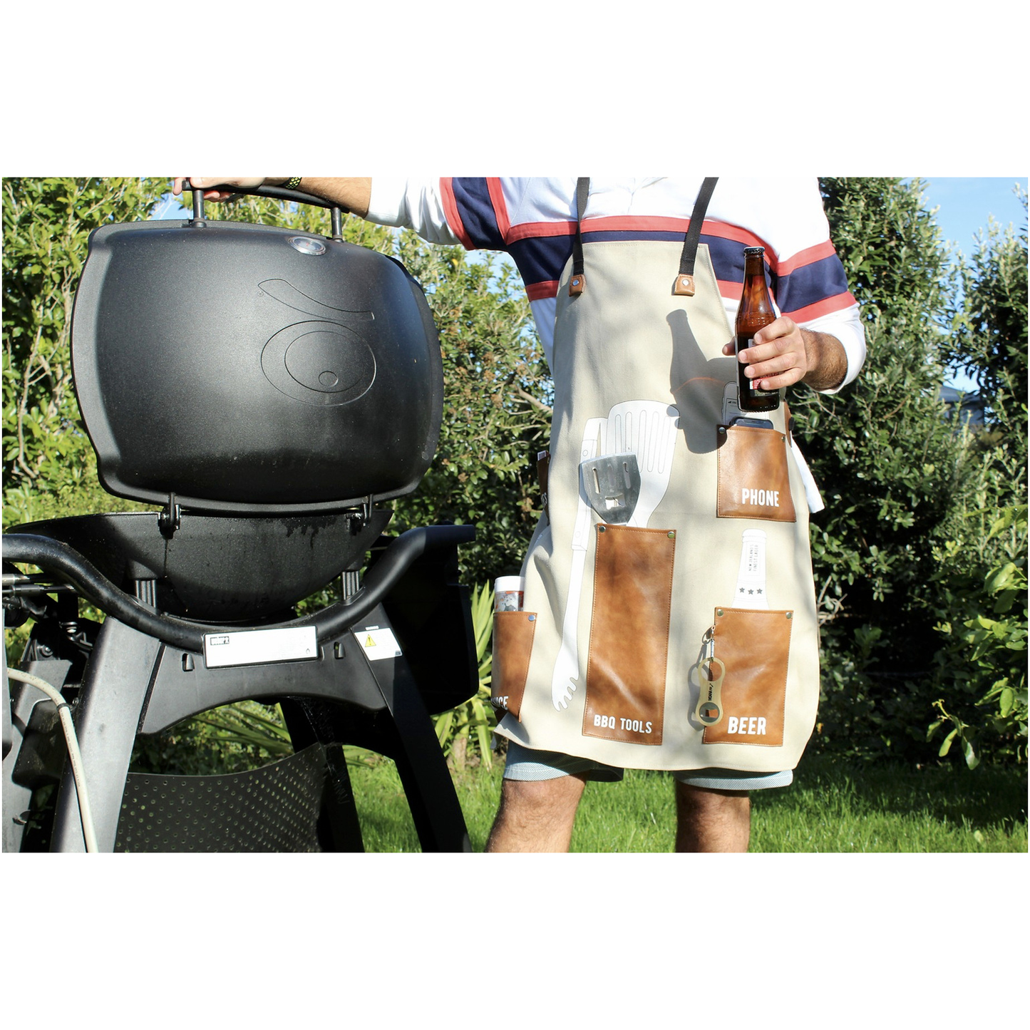 Moana Road BBQ Apron - Tan