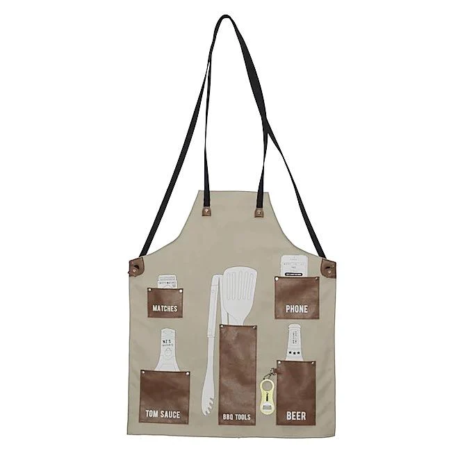 Moana Road BBQ Apron - Tan