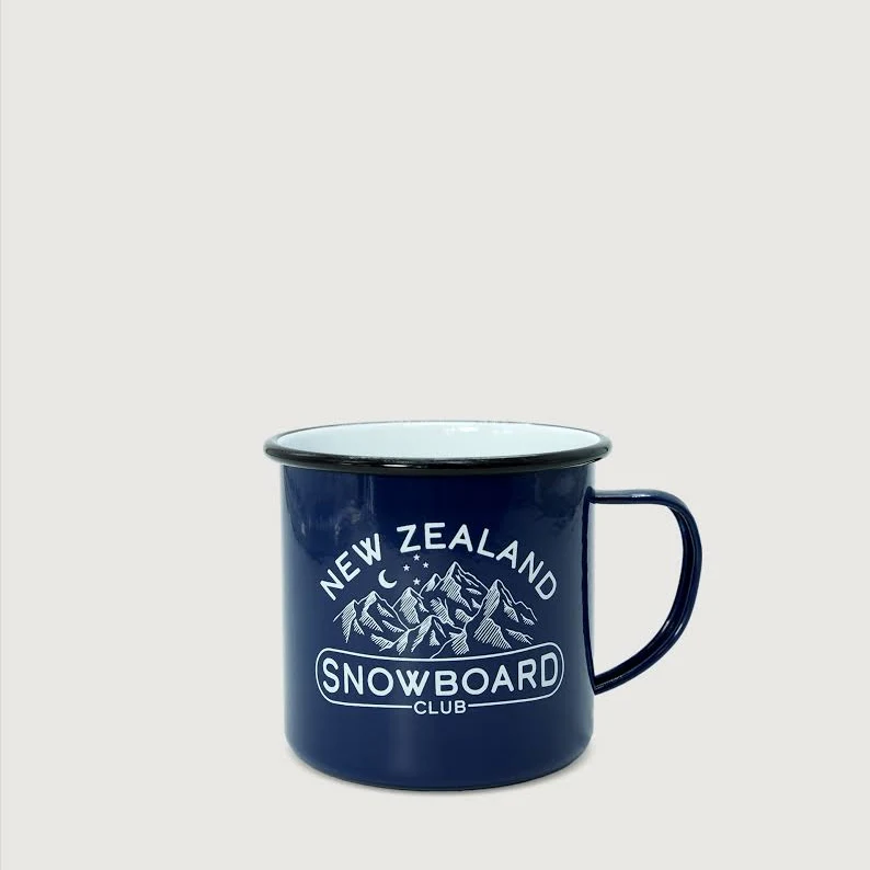 Mugs - Moana Road Enamel Mug - Snowboard Club