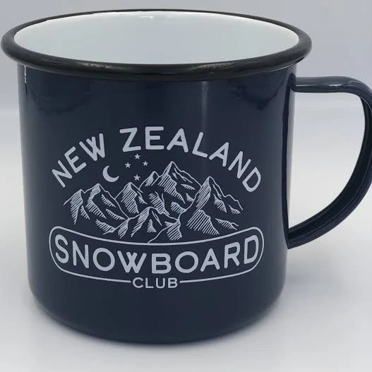 Mugs - Moana Road Enamel Mug - Snowboard Club