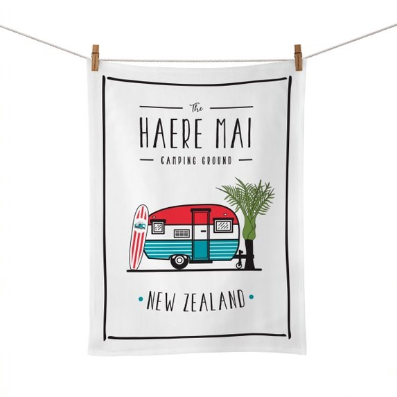 Moana Road Tea Towel - Haere Mai