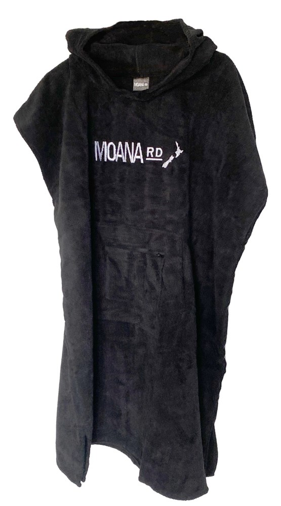 Moana Road Towel Hoodie - Adventure Kids Black