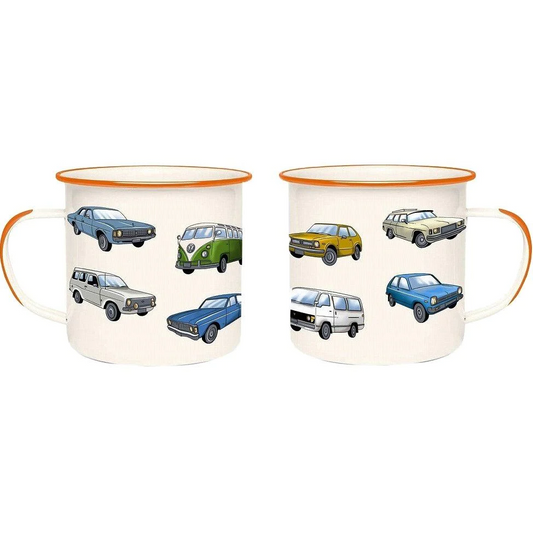 Moana Road Enamel Mug - NZ Vintage Car Club
