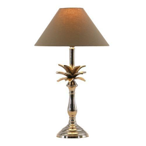 Lamp- Beautiful Pineapple Lamp with Taupe Shade