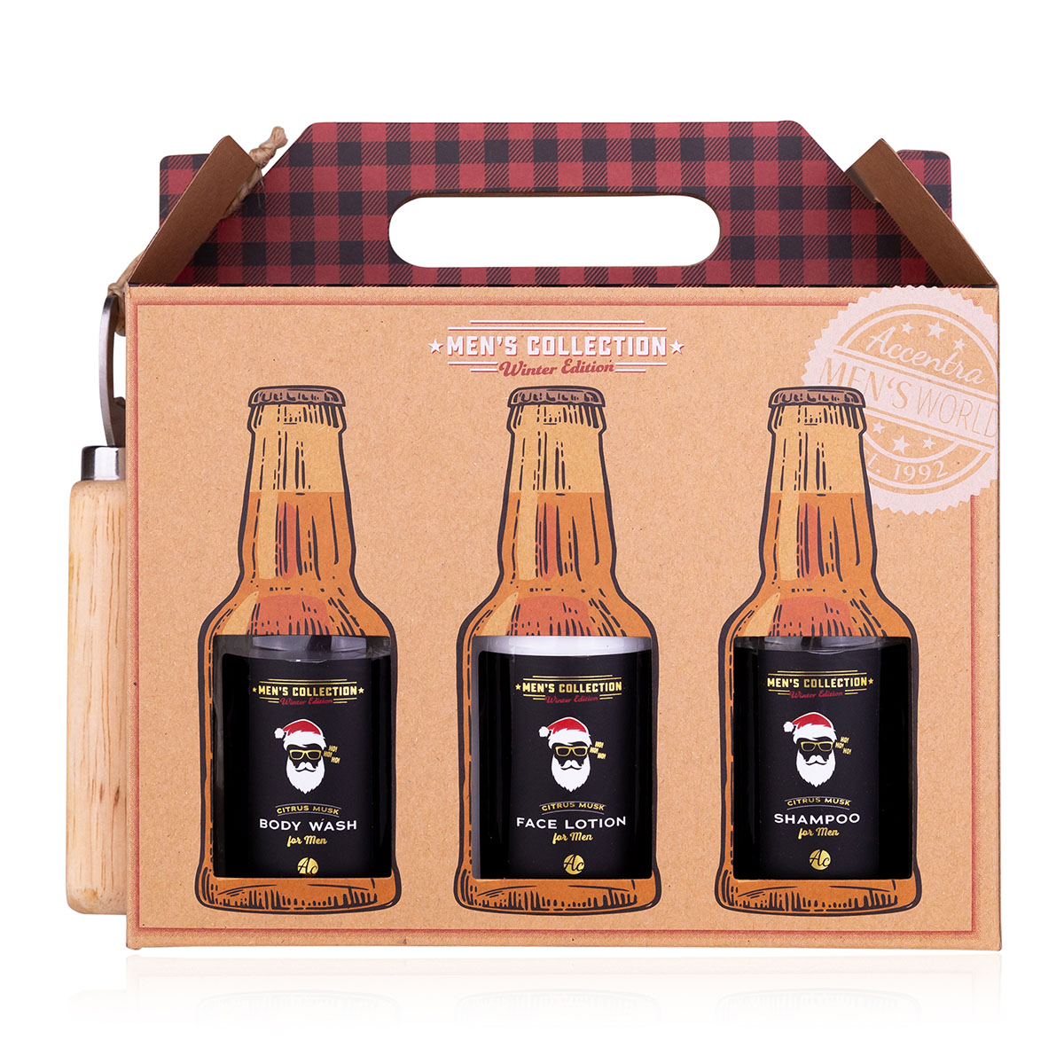 Men's Collection Gift Set Six Pack plus Bottle Opener