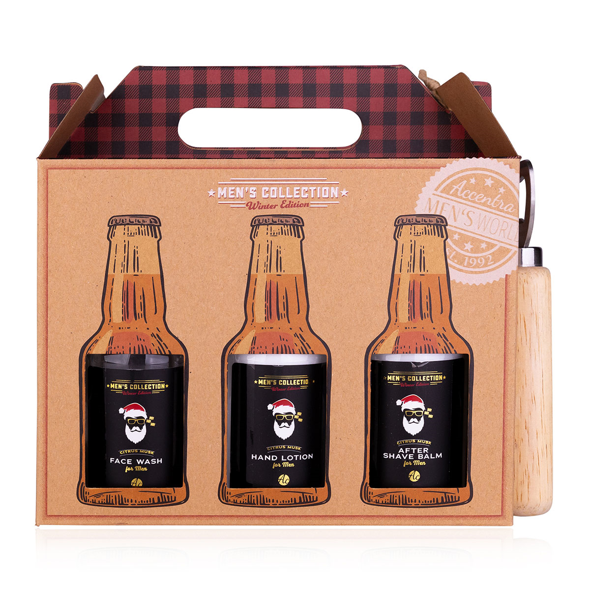 Men's Collection Gift Set Six Pack plus Bottle Opener