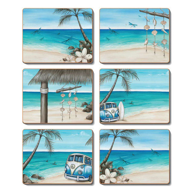 Placemats - Paddle Bliss Set of 6