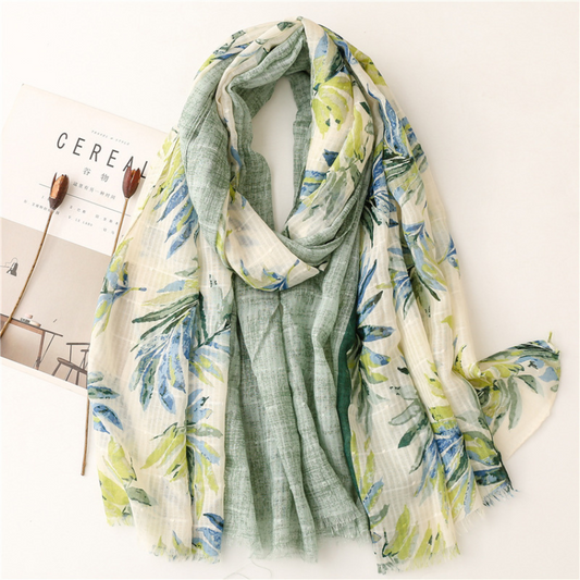 Vera May - Cotton Scarf Floral